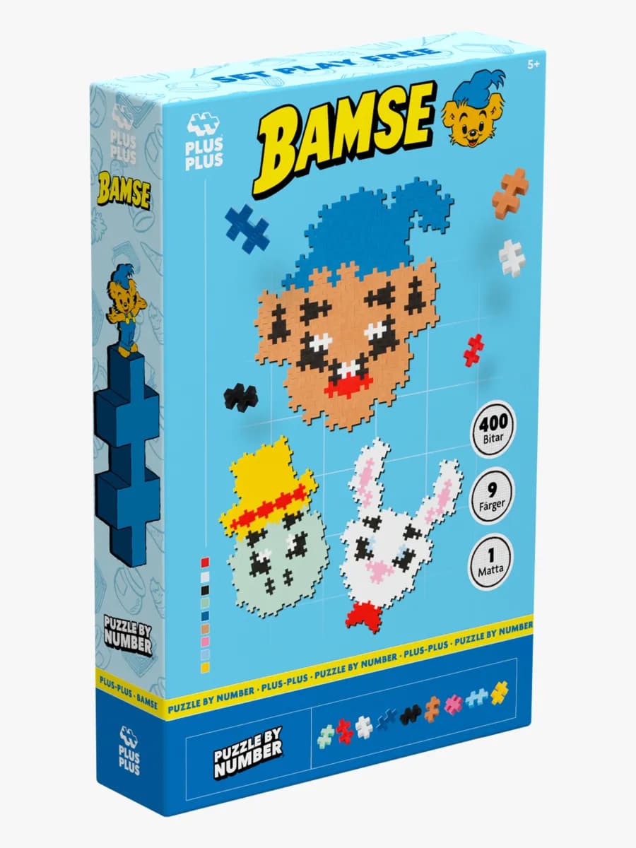 Plus-Plus Bamse, Skalman &  Lille Skutt Byggset 400 Delar