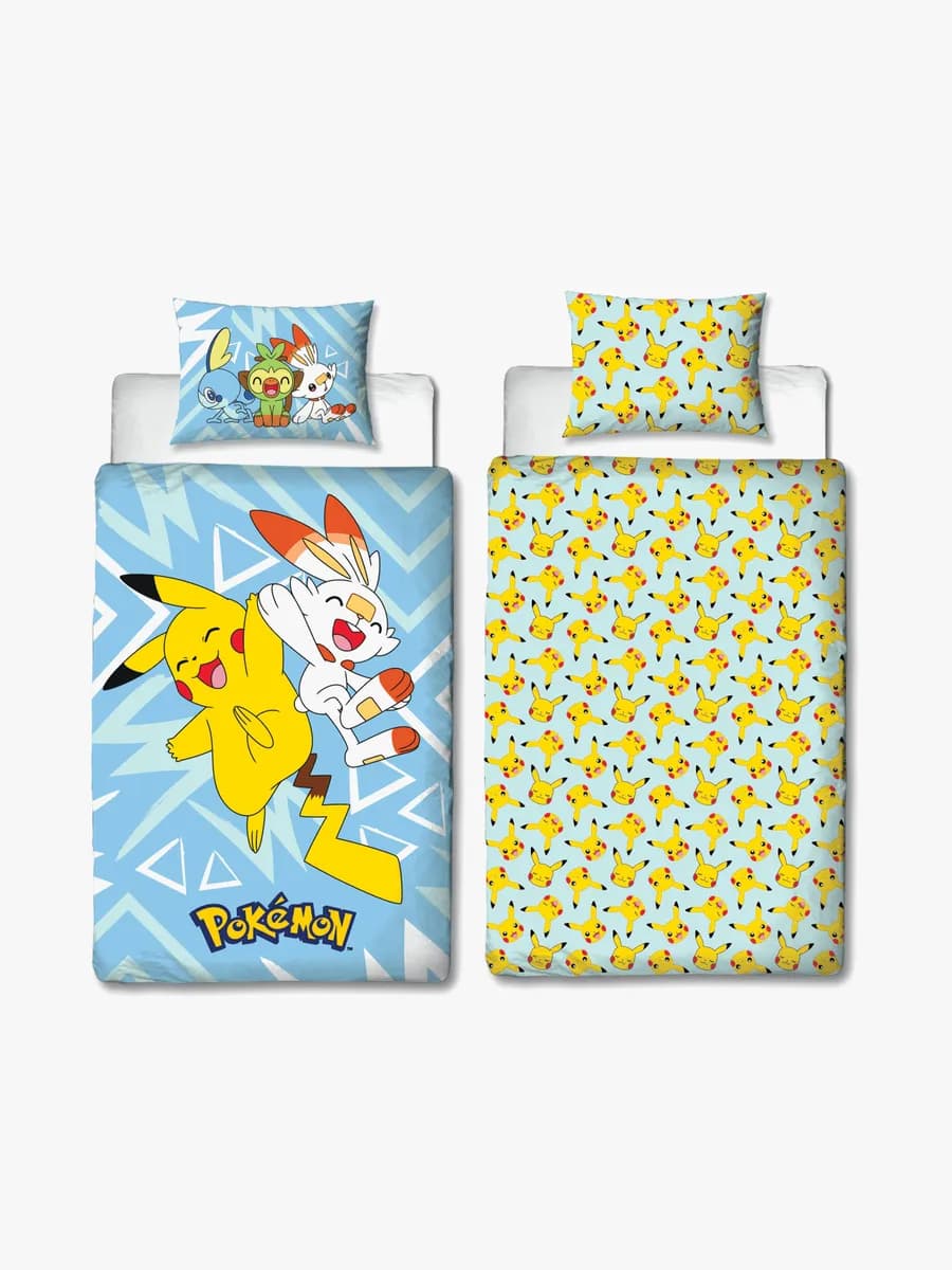 Pokémon Bäddset 150x210, Gul