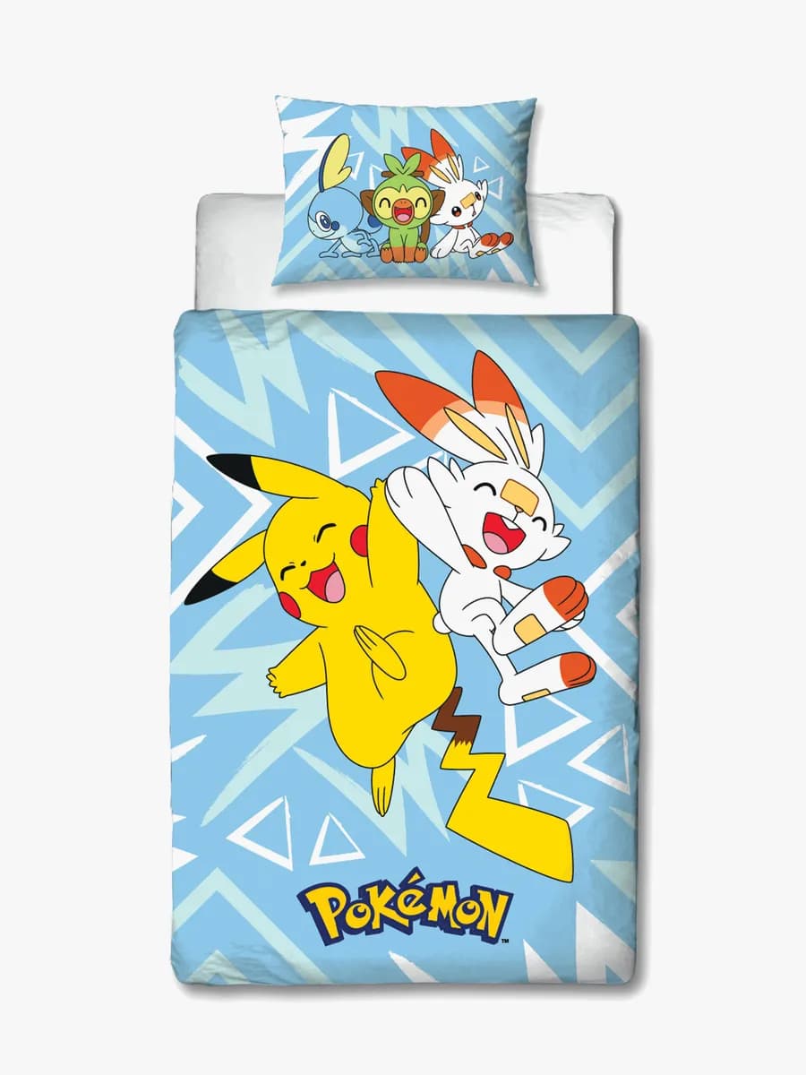 Pokémon Bäddset 150x210, Gul