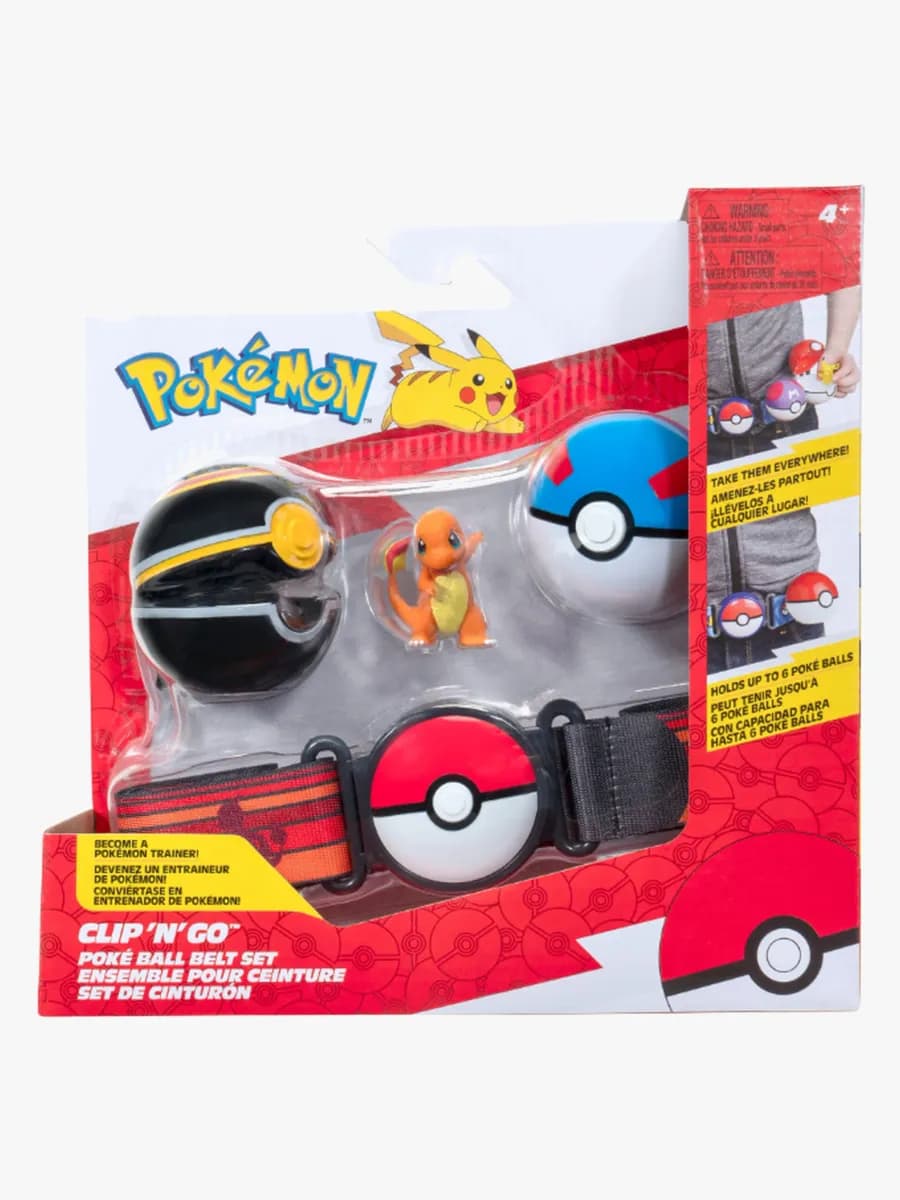 Pokémon Clip 'N' Go Bälte Lekset Charmander med Pokéboll
