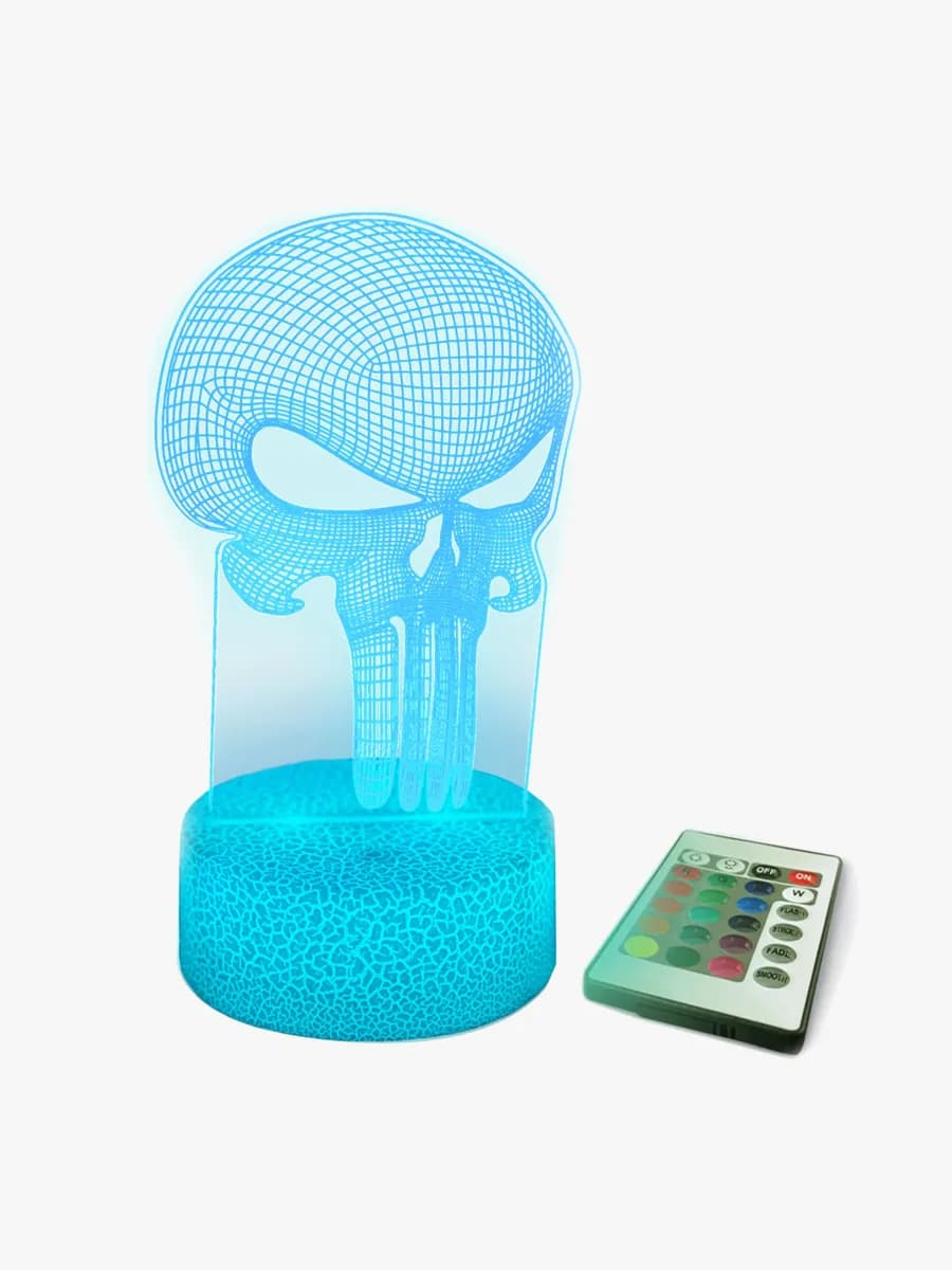 Powerpal 3D-Nattlampa, Monsterskalle, Barnrum