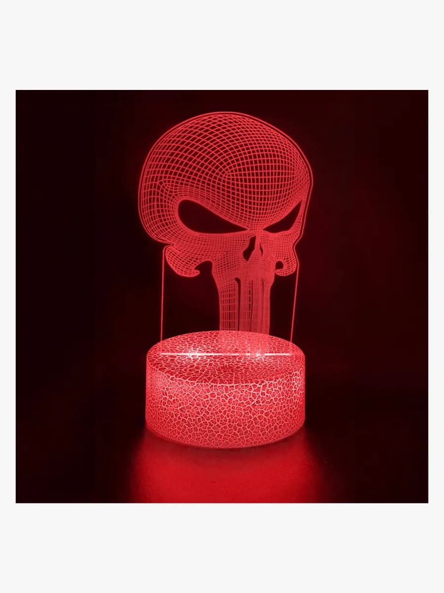 Powerpal 3D-Nattlampa, Monsterskalle, Barnrum