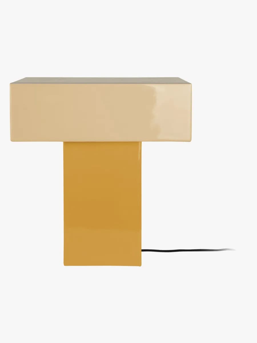 PresentTime Grato Recto Bordslampa, Honey Yellow/Soft Yellow, Barnrum