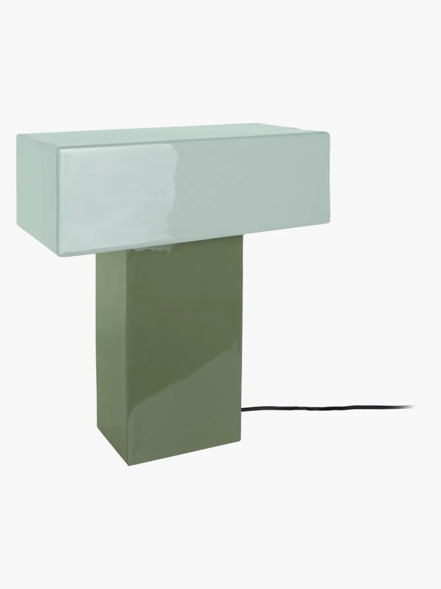 PresentTime Grato Recto Bordslampa, Jungle Green/Grayed Jade, Barnrum