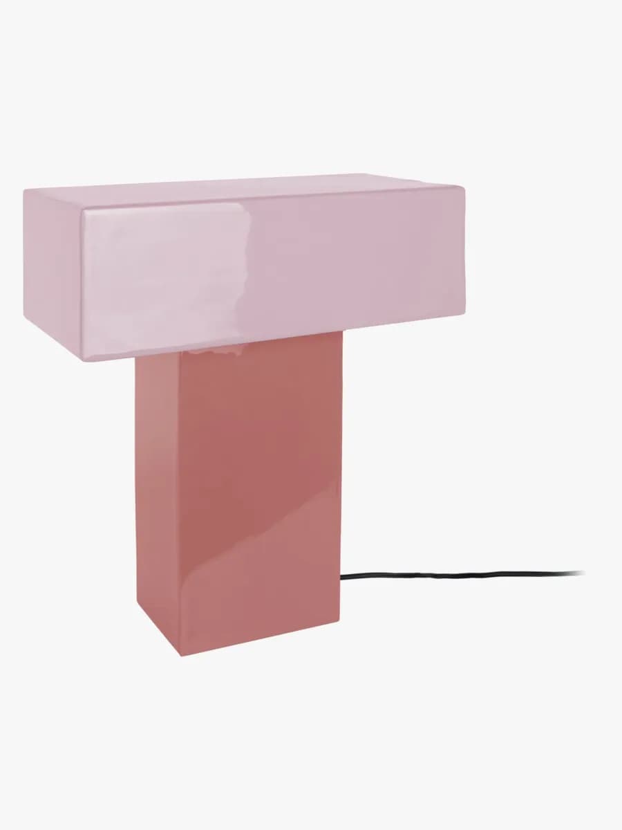 PresentTime Grato Recto Bordslampa, Rose Tan/Soft Pink, Barnrum