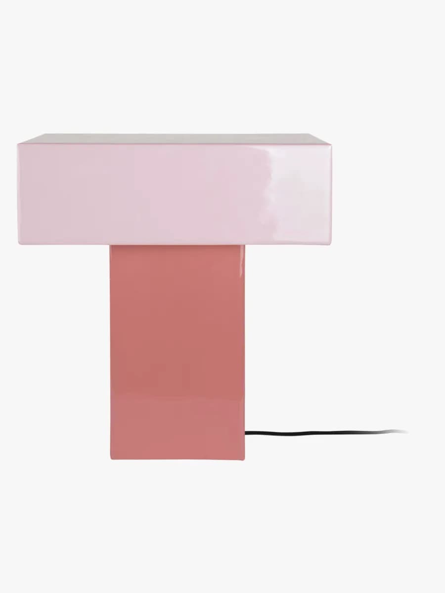 PresentTime Grato Recto Bordslampa, Rose Tan/Soft Pink, Barnrum