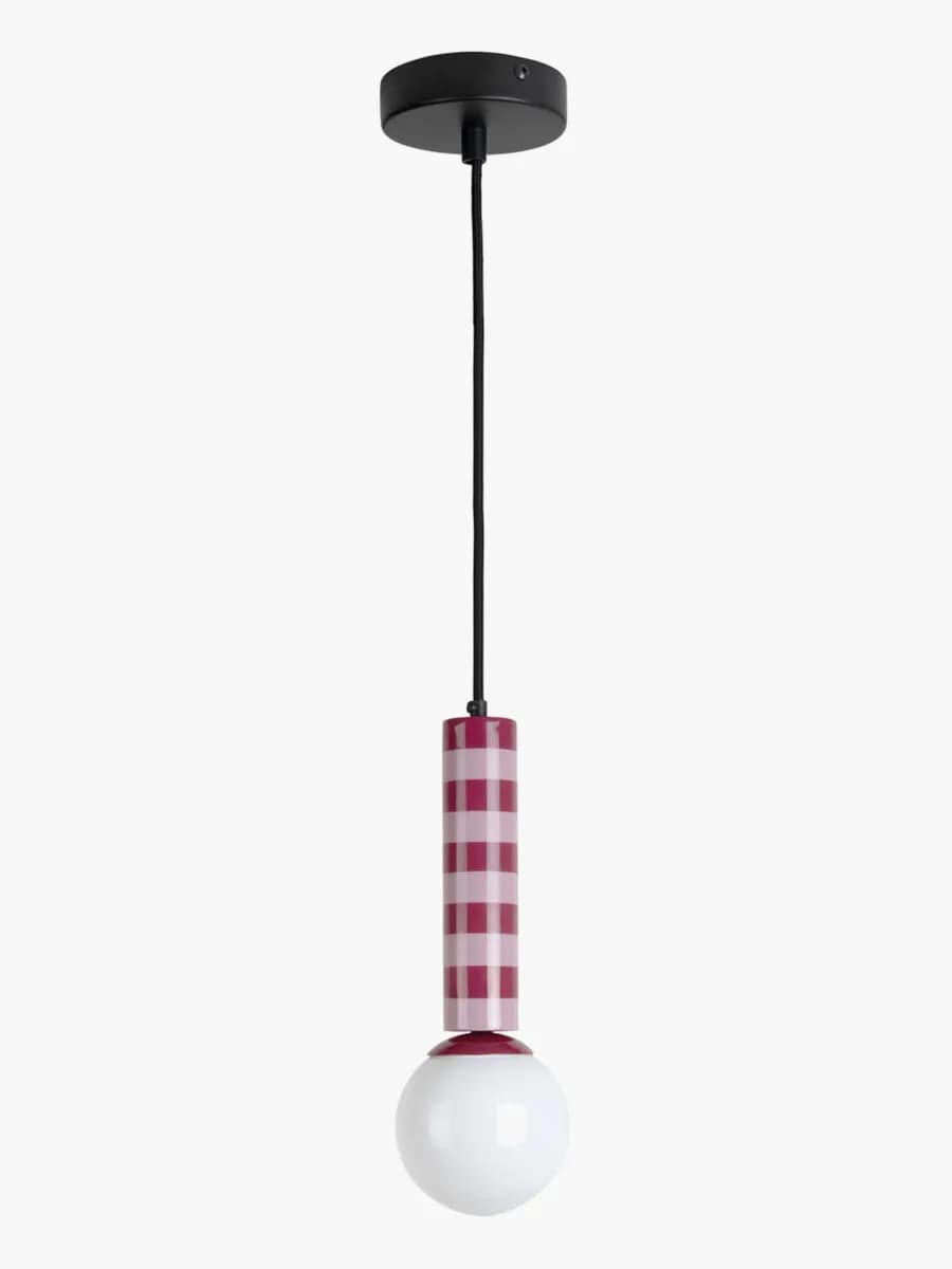 PresentTime Rayado Taklampa, Dark Mauve/Soft Lavender, Barnrum