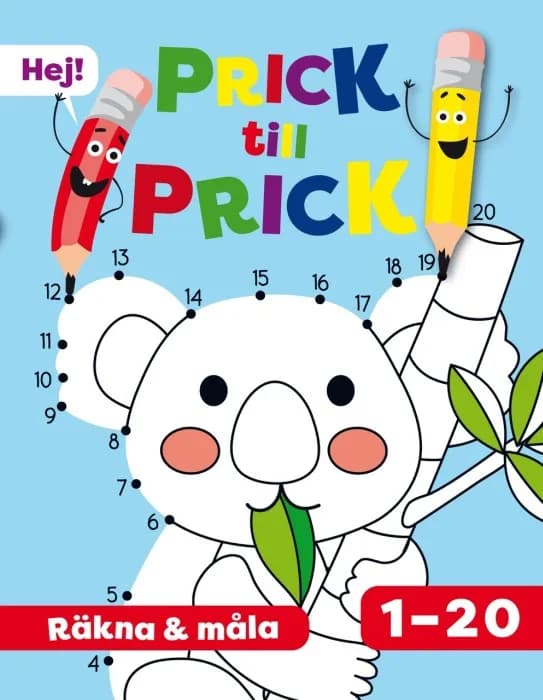 Prick till prick Räkna och måla