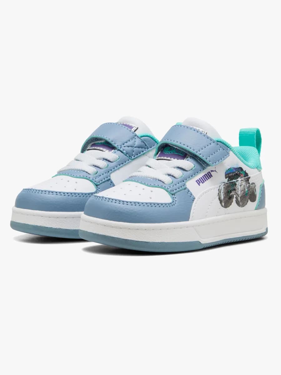 Puma Caven 2.0 Lo Hot Wheels AC+ Infant Sneakers, Cool Blue/White/Aquatic, 20