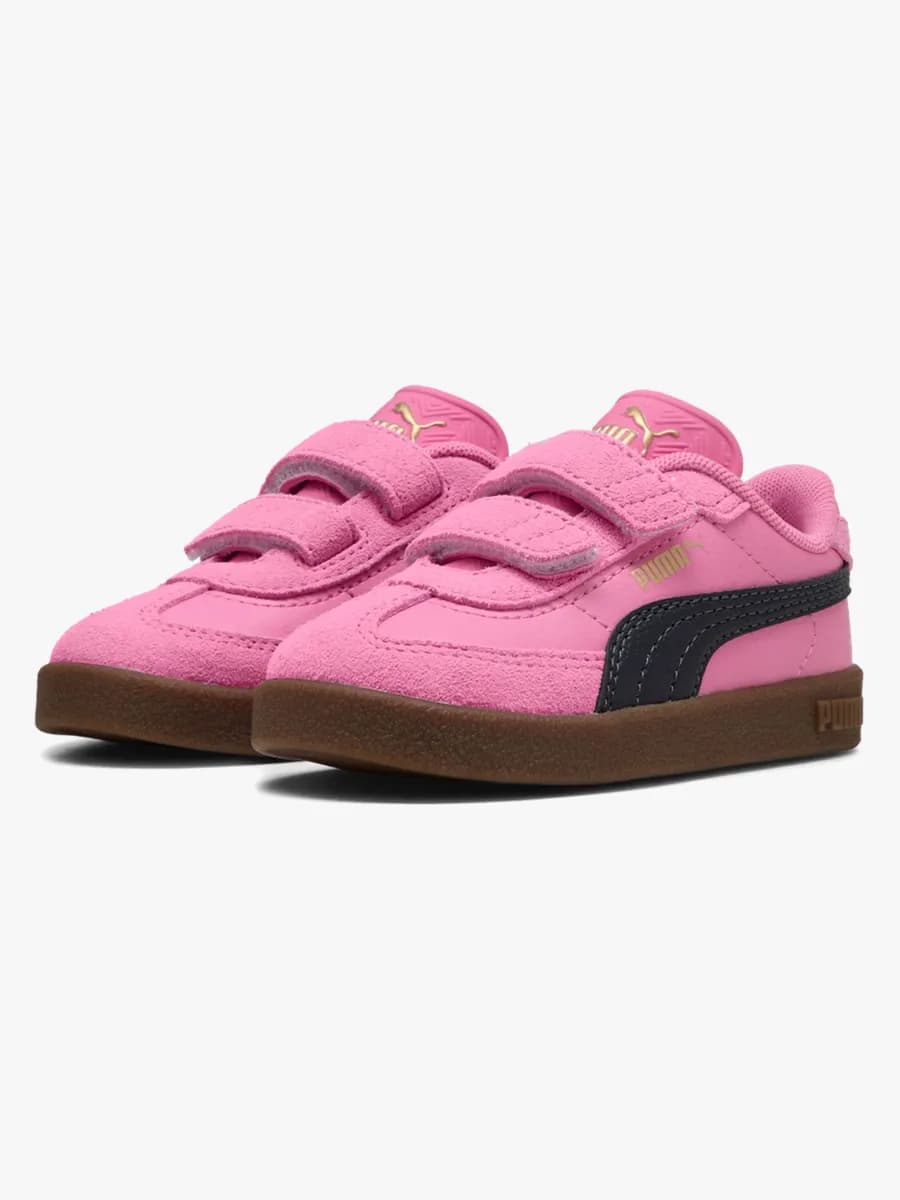 Puma Club II Era V Infant Sneakers, Posie Pink/Navy, 22