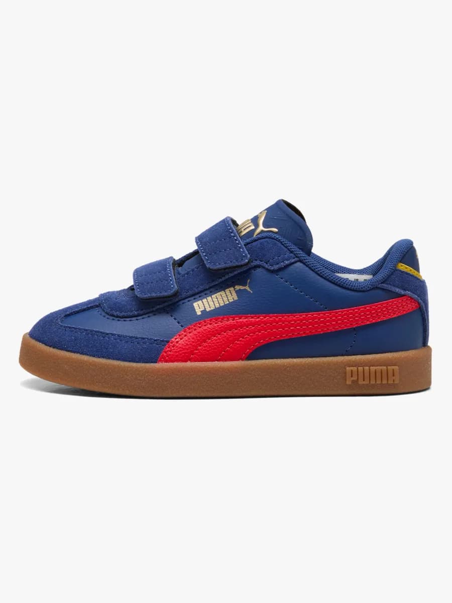 Puma Club II Era V PS Sneakers, Blue Jewel/Red, 28