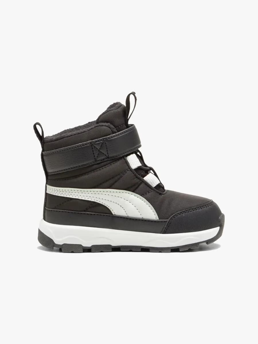 Puma Evolve Puretex AC Inf Vinterkängor, Black/Ash Grey/White, 24