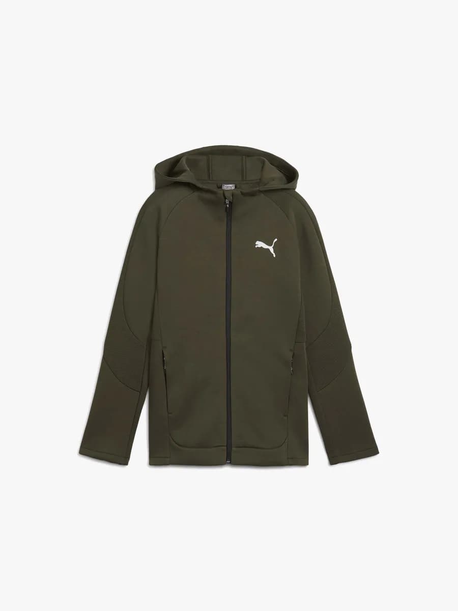 Puma Evostripe Full-Zip Huvtröja, Grön, 176