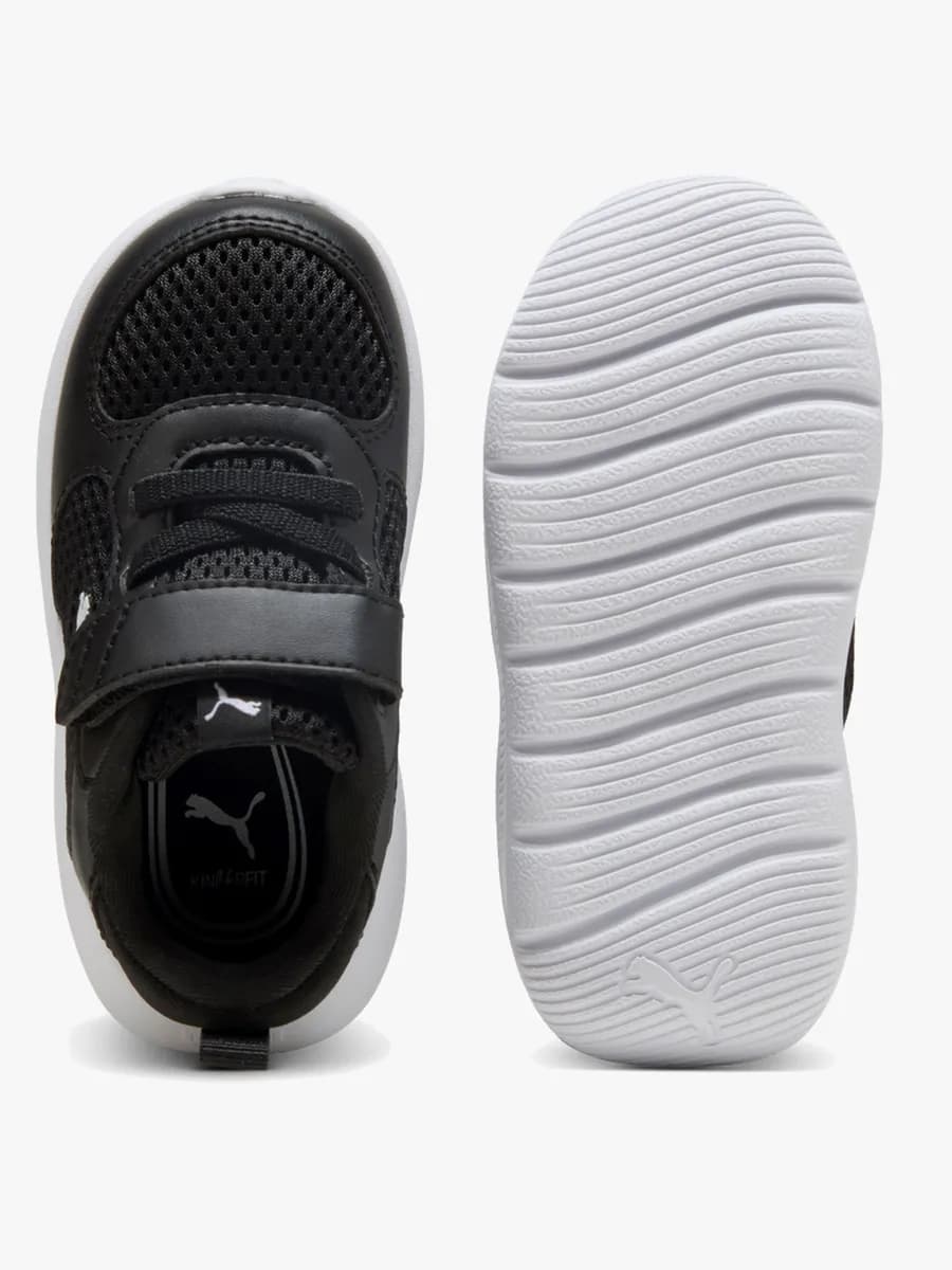 Puma Fun Racer 2 AC+ Infant Sneakers, Black/White, 23