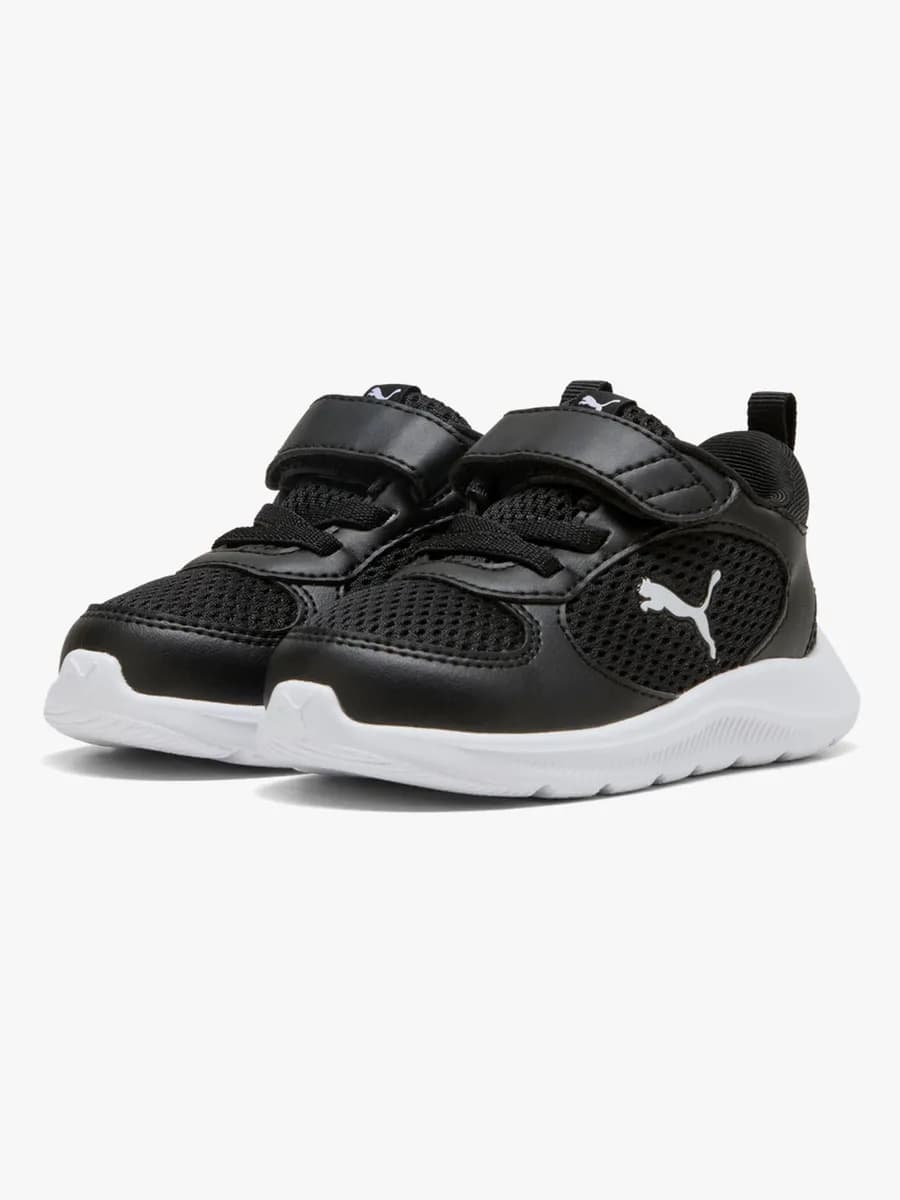Puma Fun Racer 2 AC+ Infant Sneakers, Black/White, 23