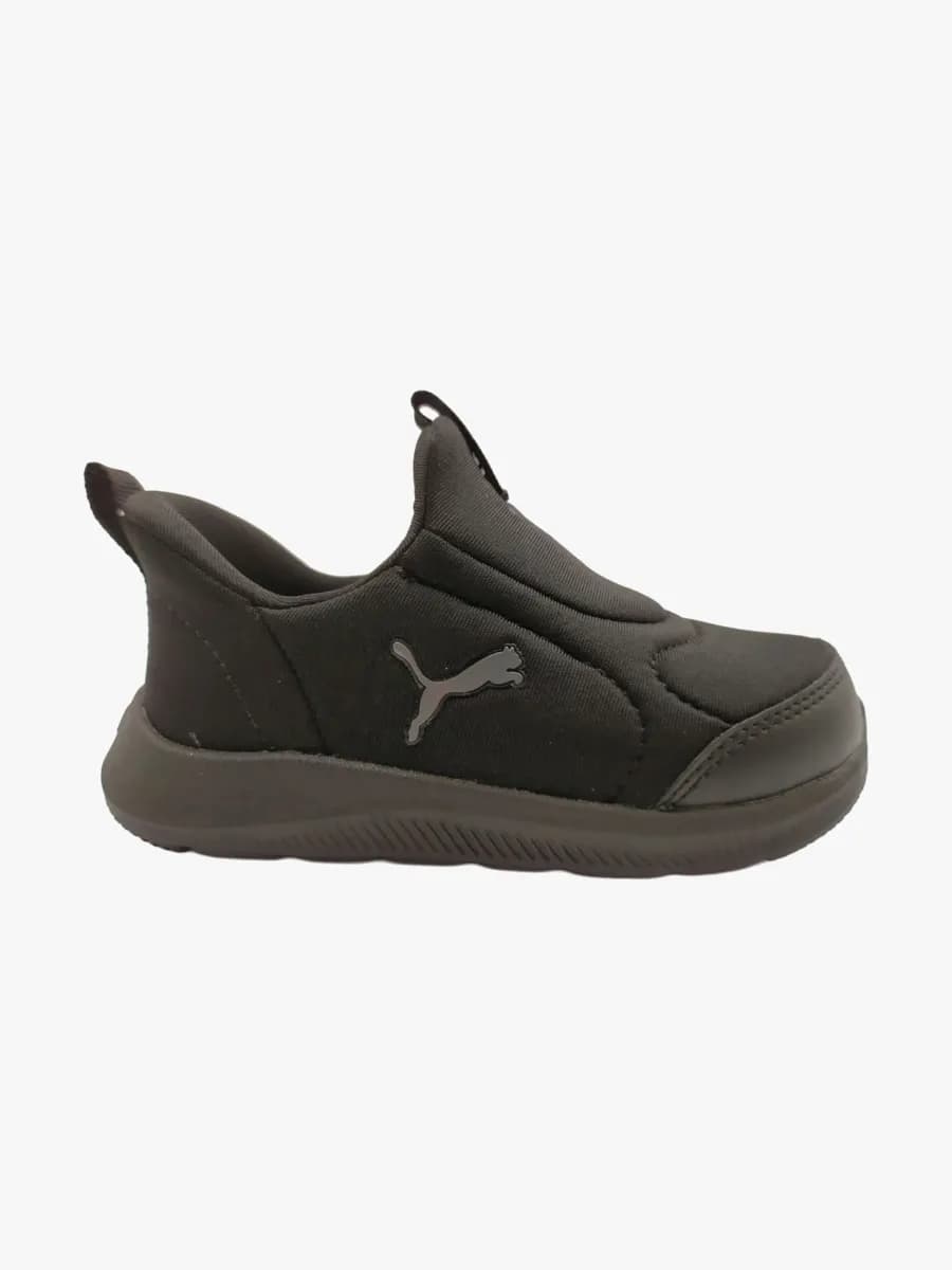 Puma Fun Racer 2 Slip On Infant Sneakers, Black/Cool Dark Gray, 26