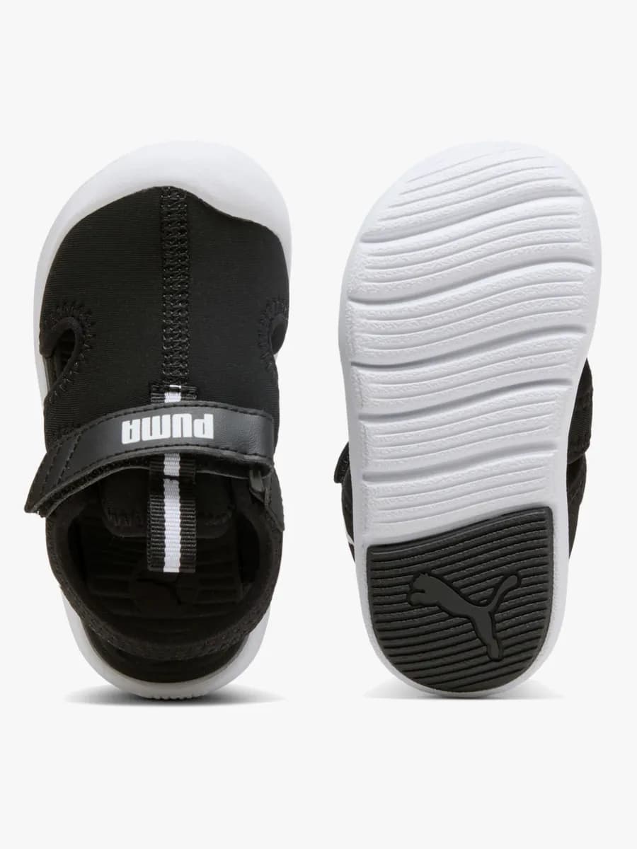 Puma Fun Racer V Infant Sandaler, Black/White, 20