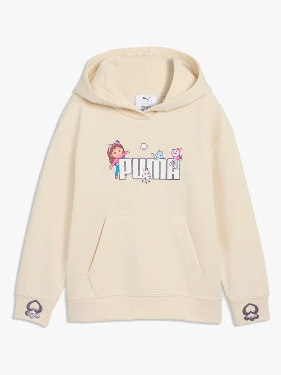 Puma Gabby's Dollhouse  Avslappnad Huvtröja, Vit, 104