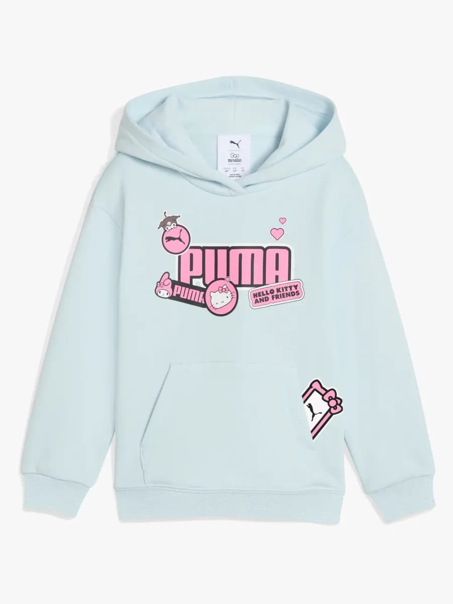 Puma Hello Kitty &  Friends Huvtröja, Sea Glass, 110