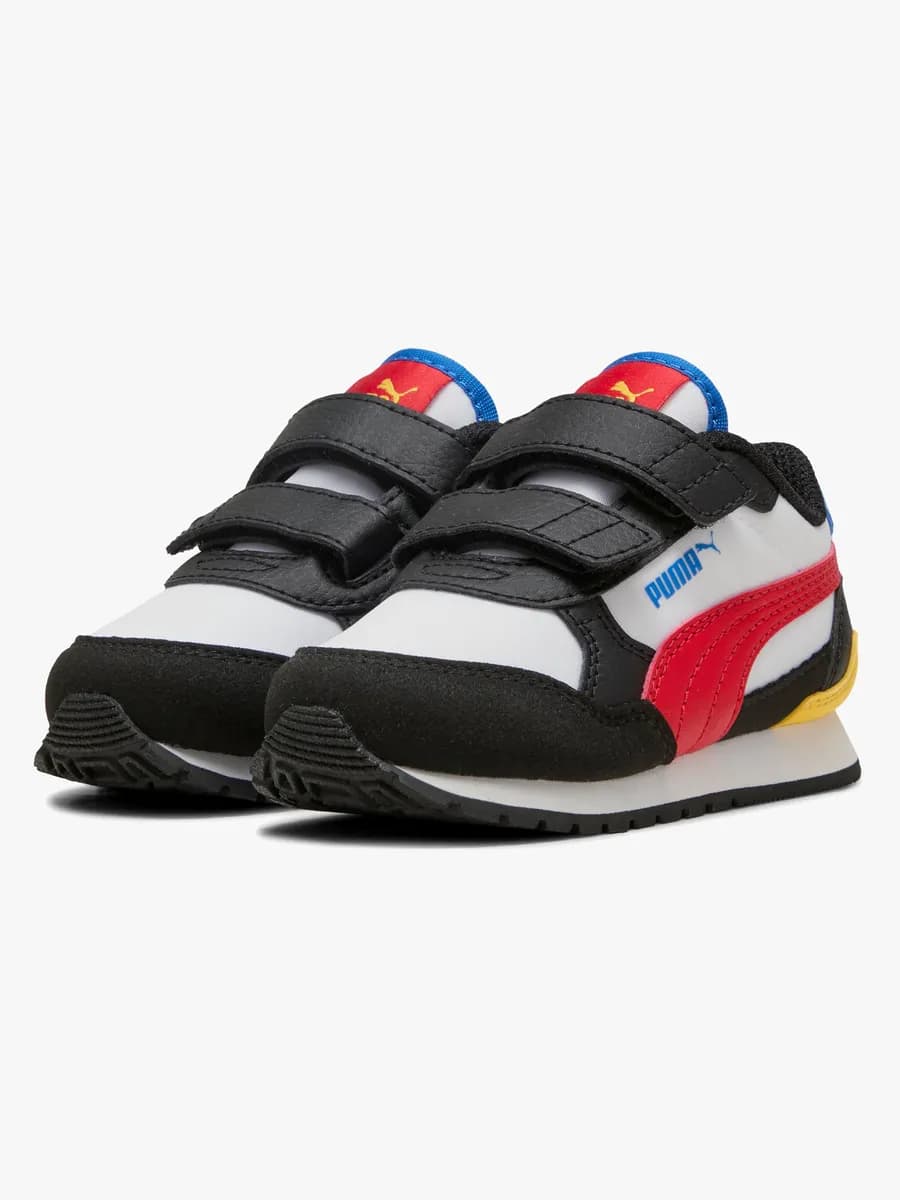 Puma ST Runner v4 NL V Infant Sneakers, White/Red, 26