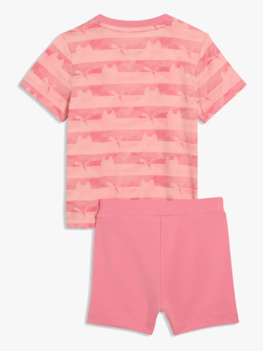 Puma T-shirt &  Shorts Gabby's Dollhouse Minicats Set, Rosa, 92