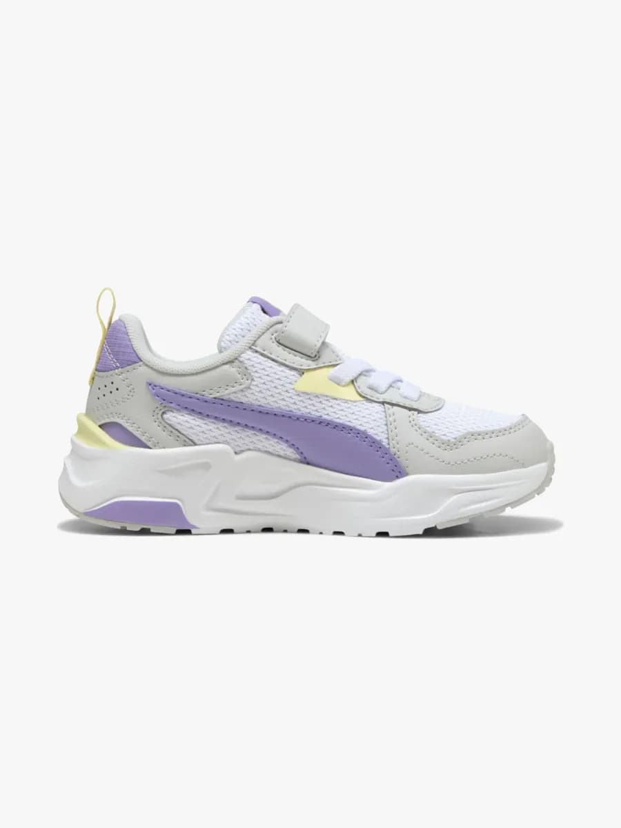 Puma Trinity Lite AC+ PS Sneakers, White/Lavender Alert/Glacial Gray, 31