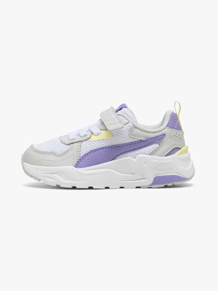 Puma Trinity Lite AC+ PS Sneakers, White/Lavender Alert/Glacial Gray, 31