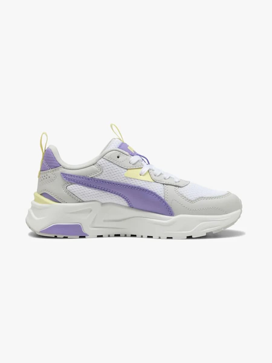 Puma Trinity Lite Jr Sneakers, White/Lavender Alert/Glacial Gray, 37