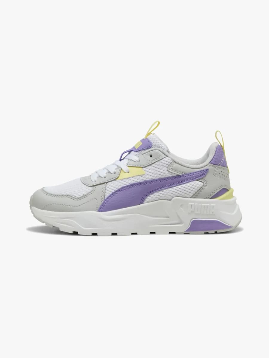 Puma Trinity Lite Jr Sneakers, White/Lavender Alert/Glacial Gray, 37