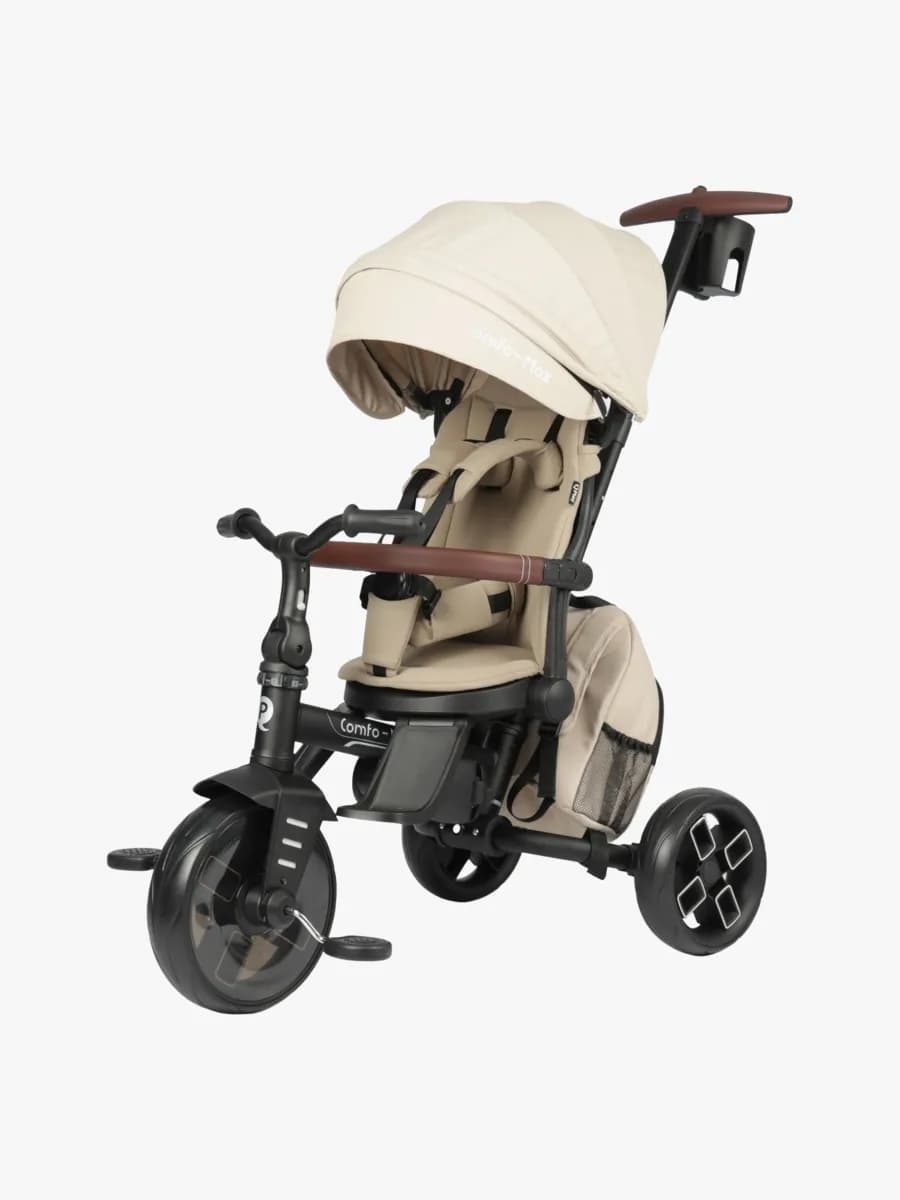 QPlay Comfo Max Hopfällbar Trehjuling, Beige
