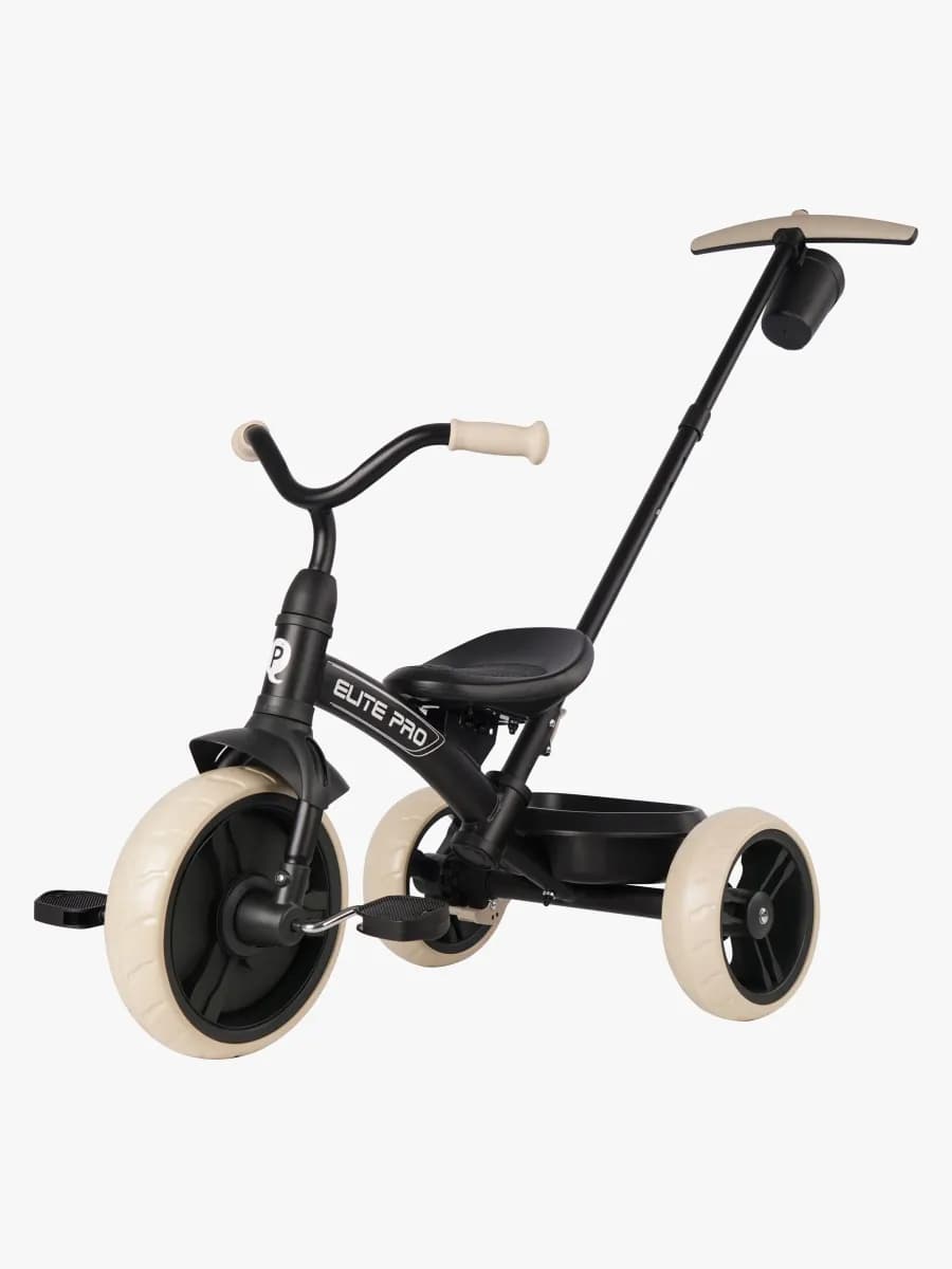 QPlay Elite Pro Trehjuling, Svart