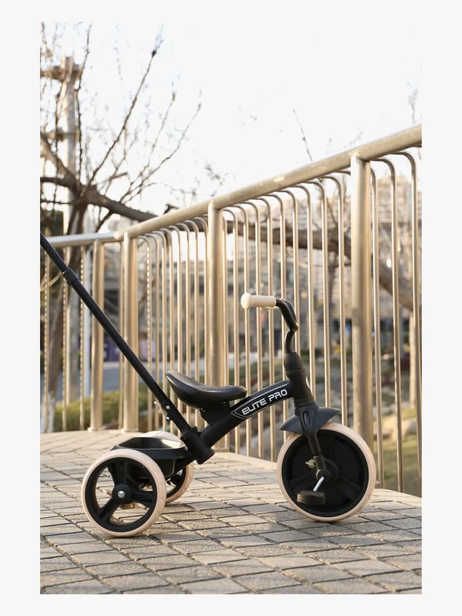 QPlay Elite Pro Trehjuling, Svart