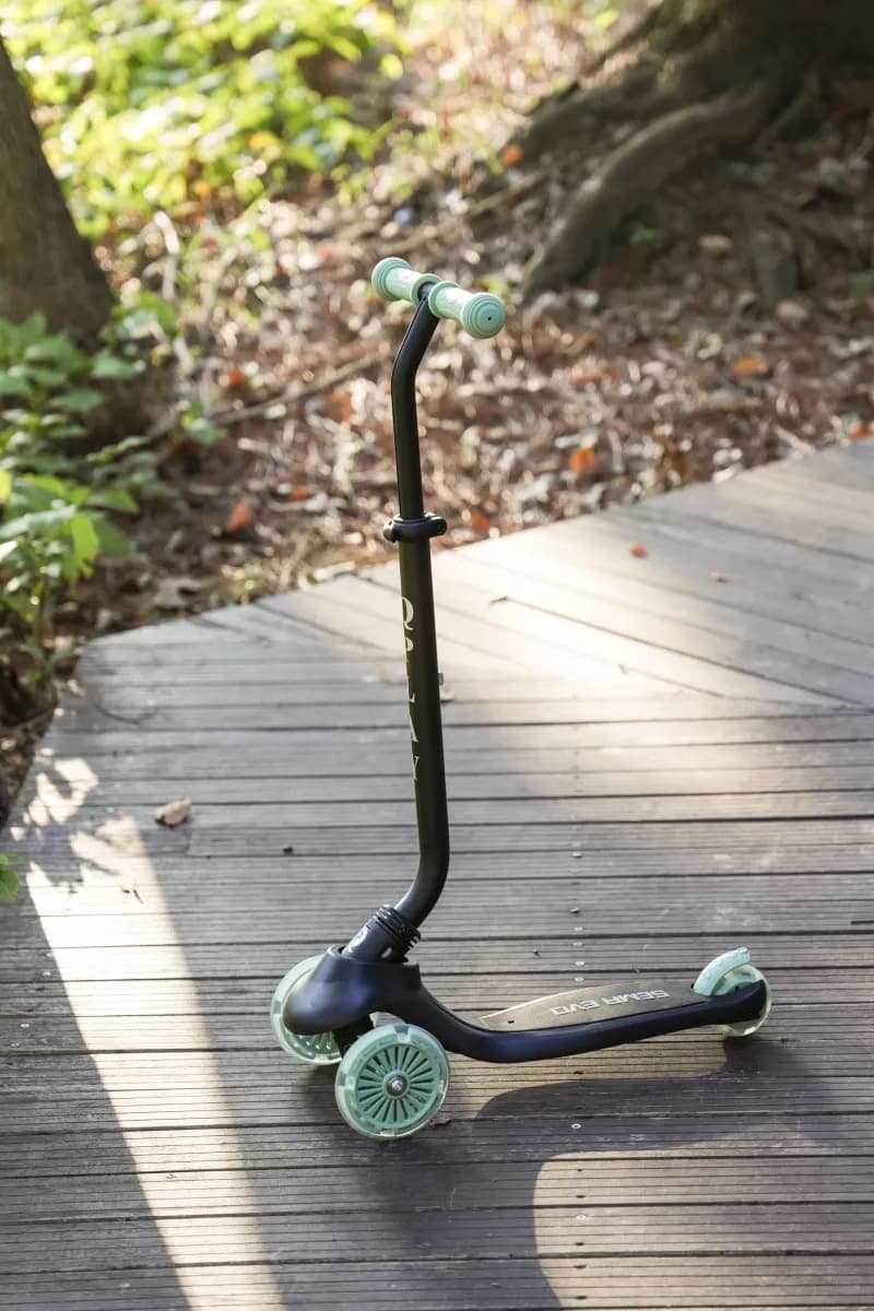 QPlay Sema Pro 5-in-1 3-hjulig Sparkcykel, Blå