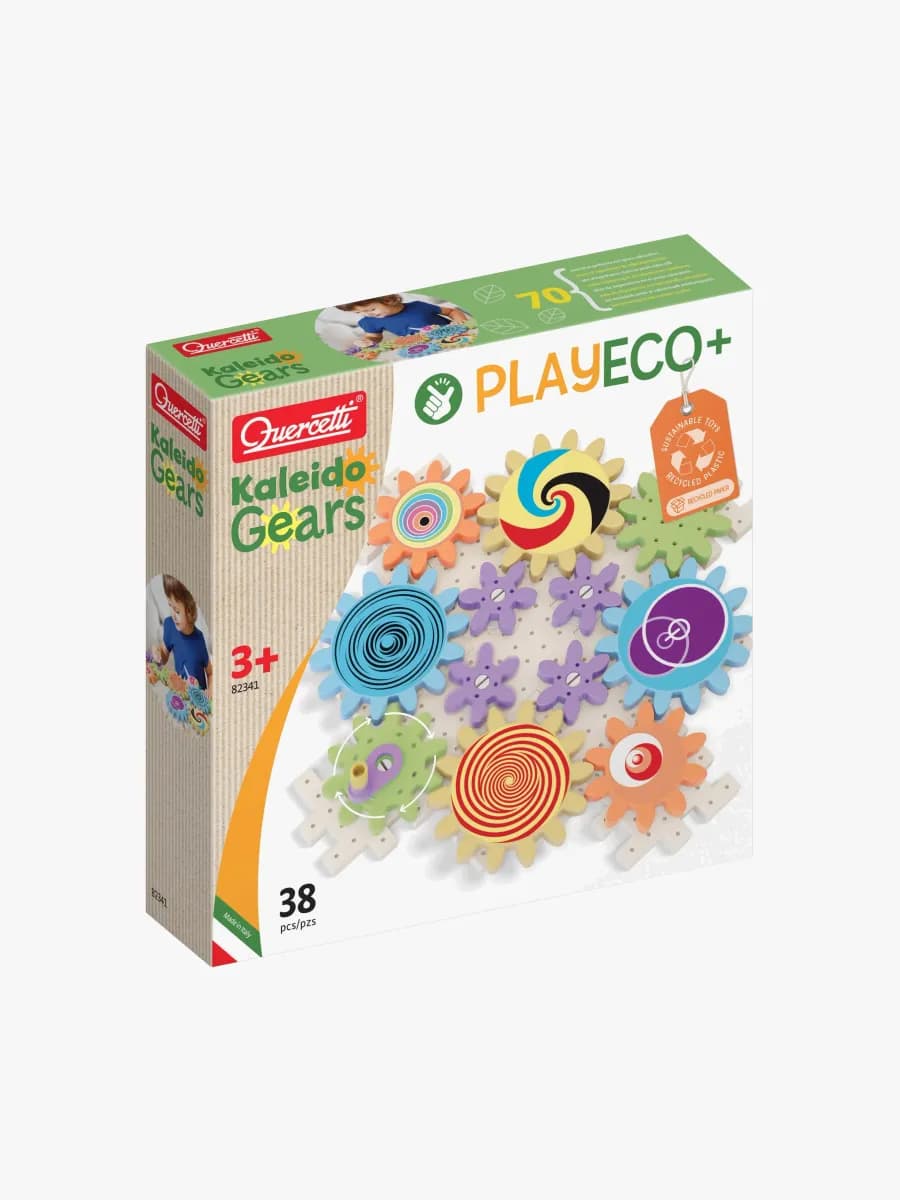 Quercetti Kaleido Kugghjul Konstruktionsspel ECO+