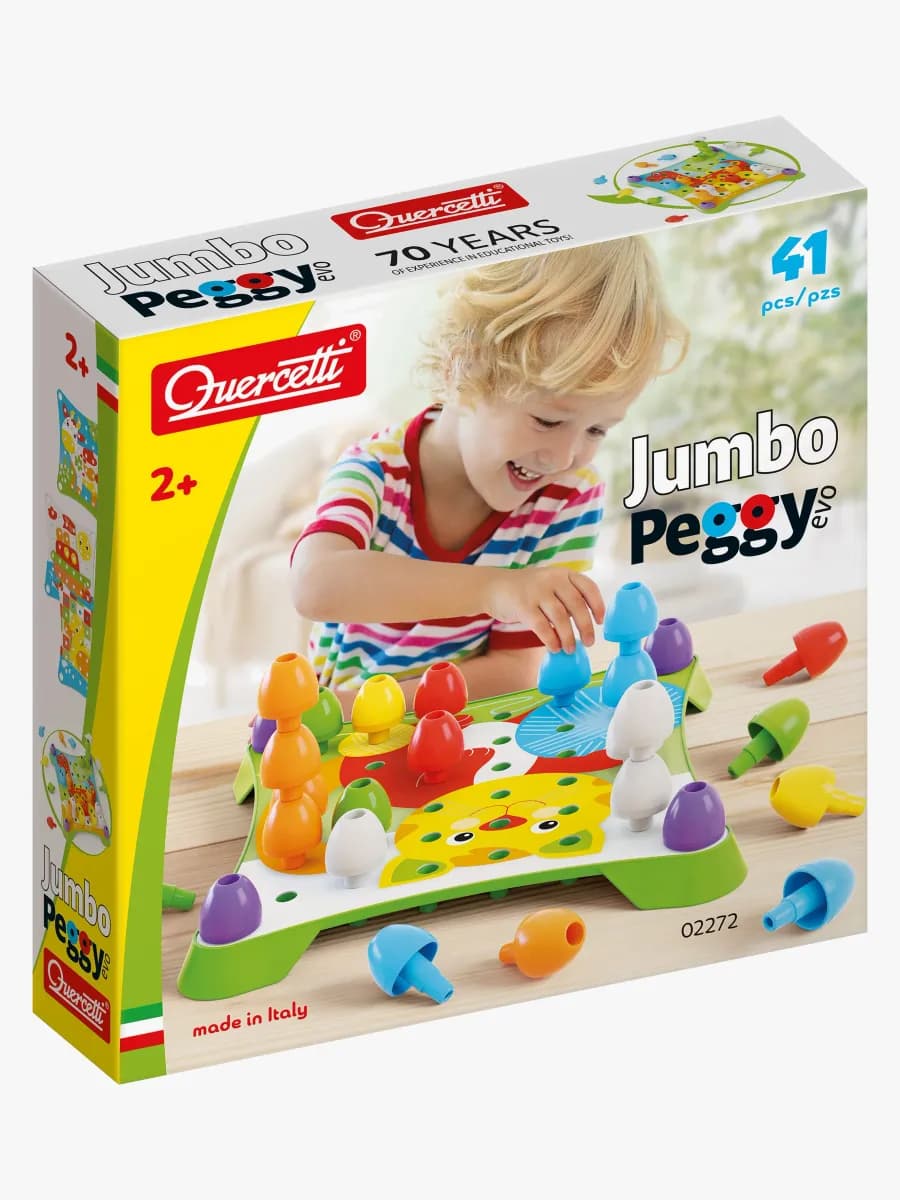 Quercetti Pegart Jumbo Peggy Evo Stapelleksak