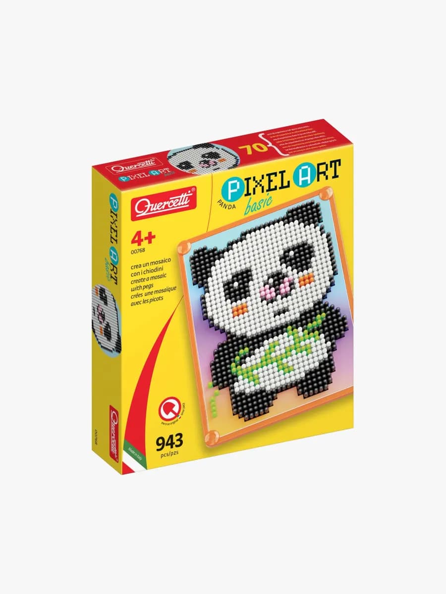 Quercetti Pixel Art Pysselset Basic Panda 943 Delar