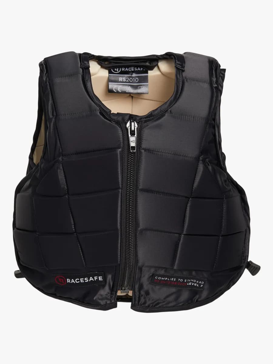 Racesafe RS2010 Säkerhetsväst Kort Rygg, Svart S