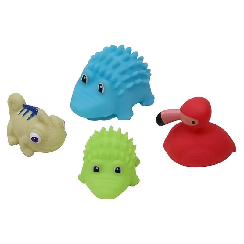 Rätt Start Badleksaker Exotiska Djur 4-pack