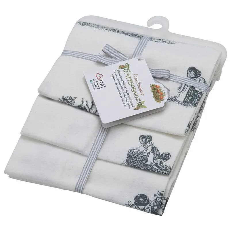 Rätt Start flanellfilt Beskow 3-pack, grå