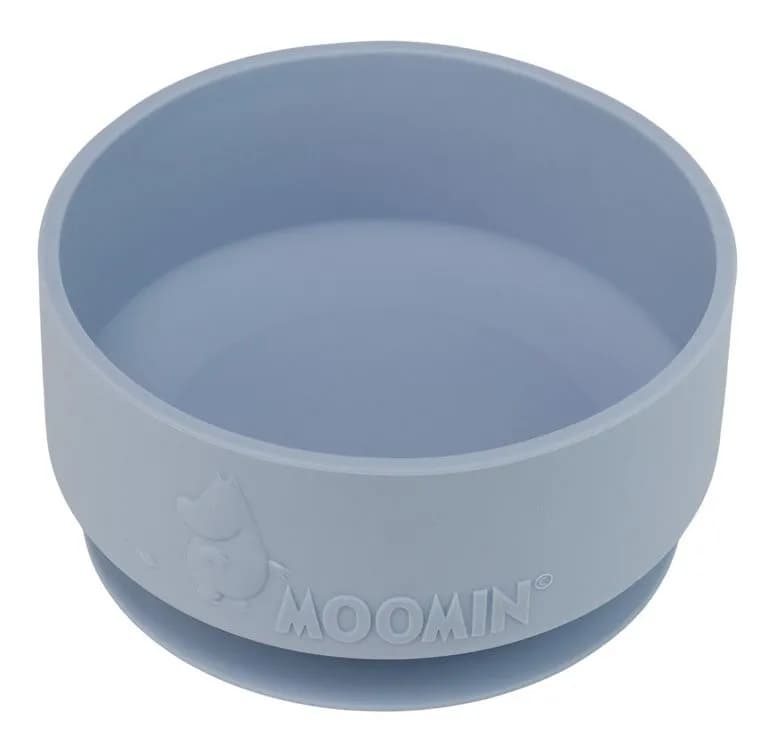 Rätt Start skål i silikon med sugkopp, Mumin sky blue