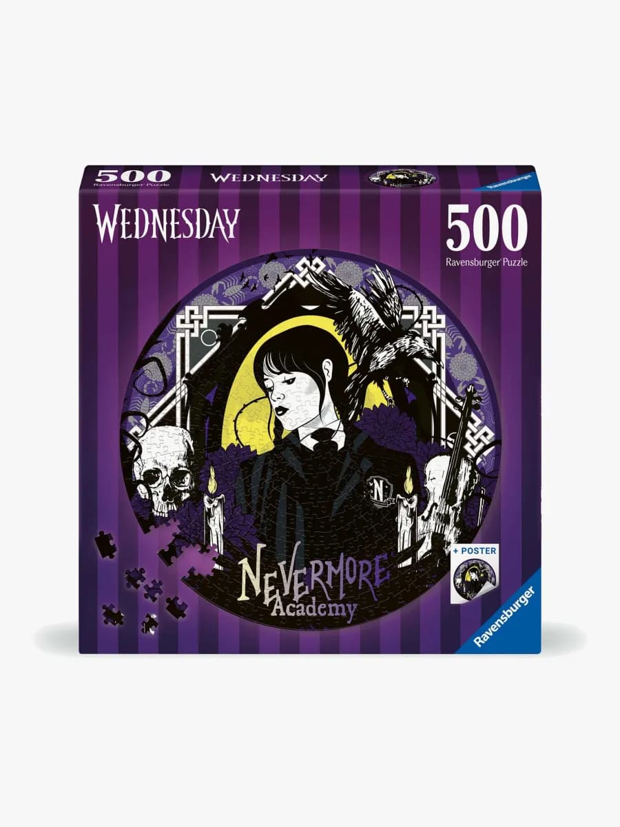 Ravensburger Cirkulärt Wednesday Pussel 500 Bitar