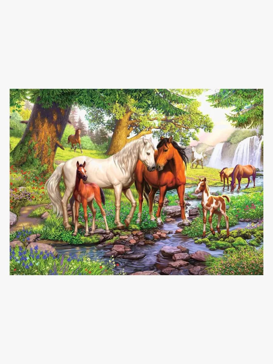 Ravensburger Horses By The Stream Pussel