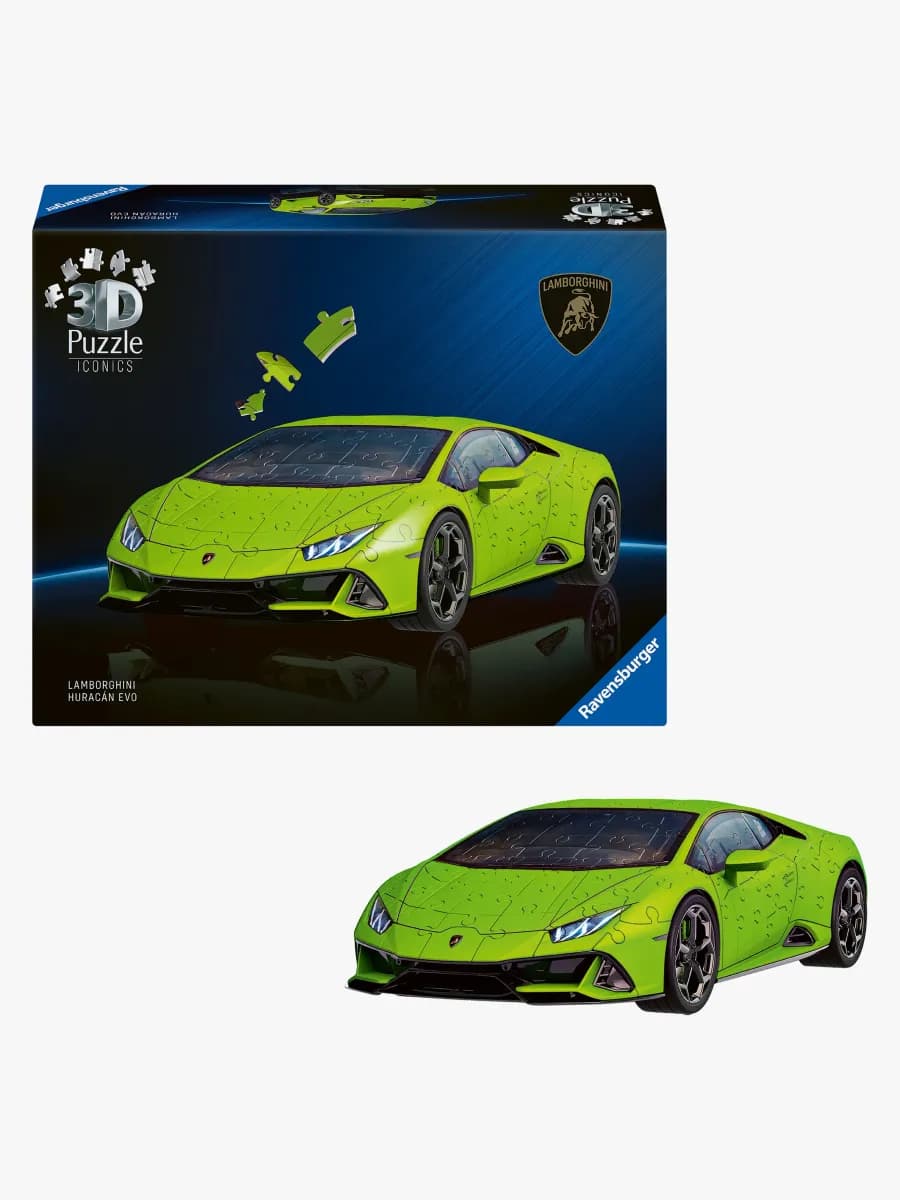 Ravensburger 3D Pussel Iconic Lamborghini Huracán EVO-Verde 108-bitar