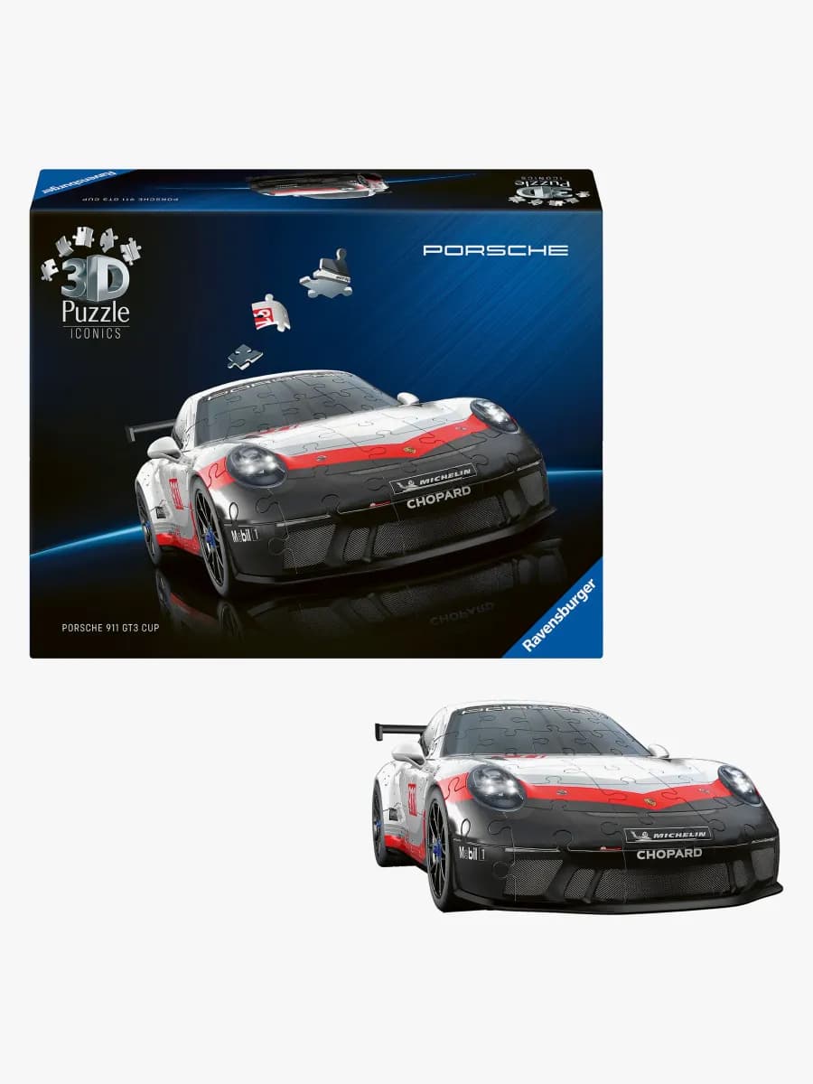 Ravensburger 3D Pussel Iconic Porsche 911 GT3 Cup 108-bitar