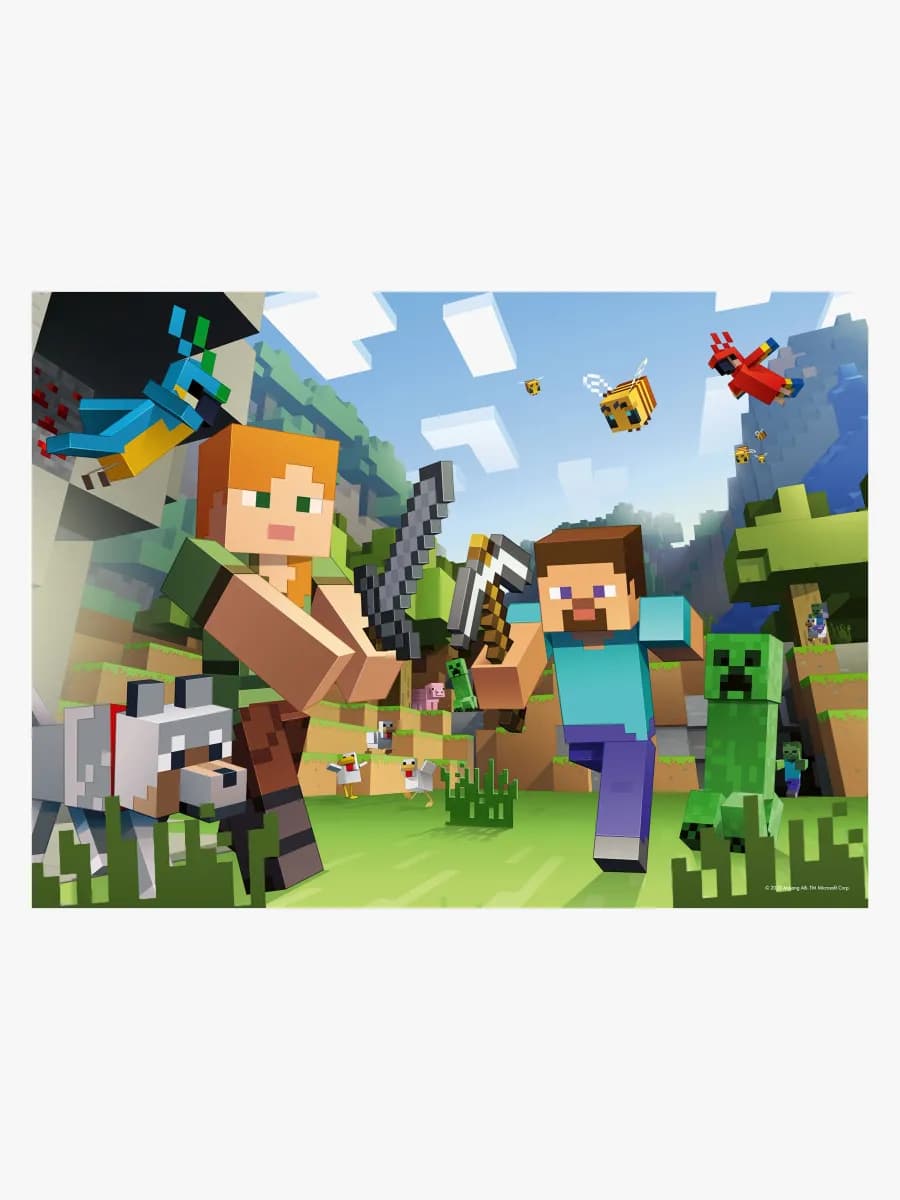 Ravensburger Minecraft Pussel 100 Bitar