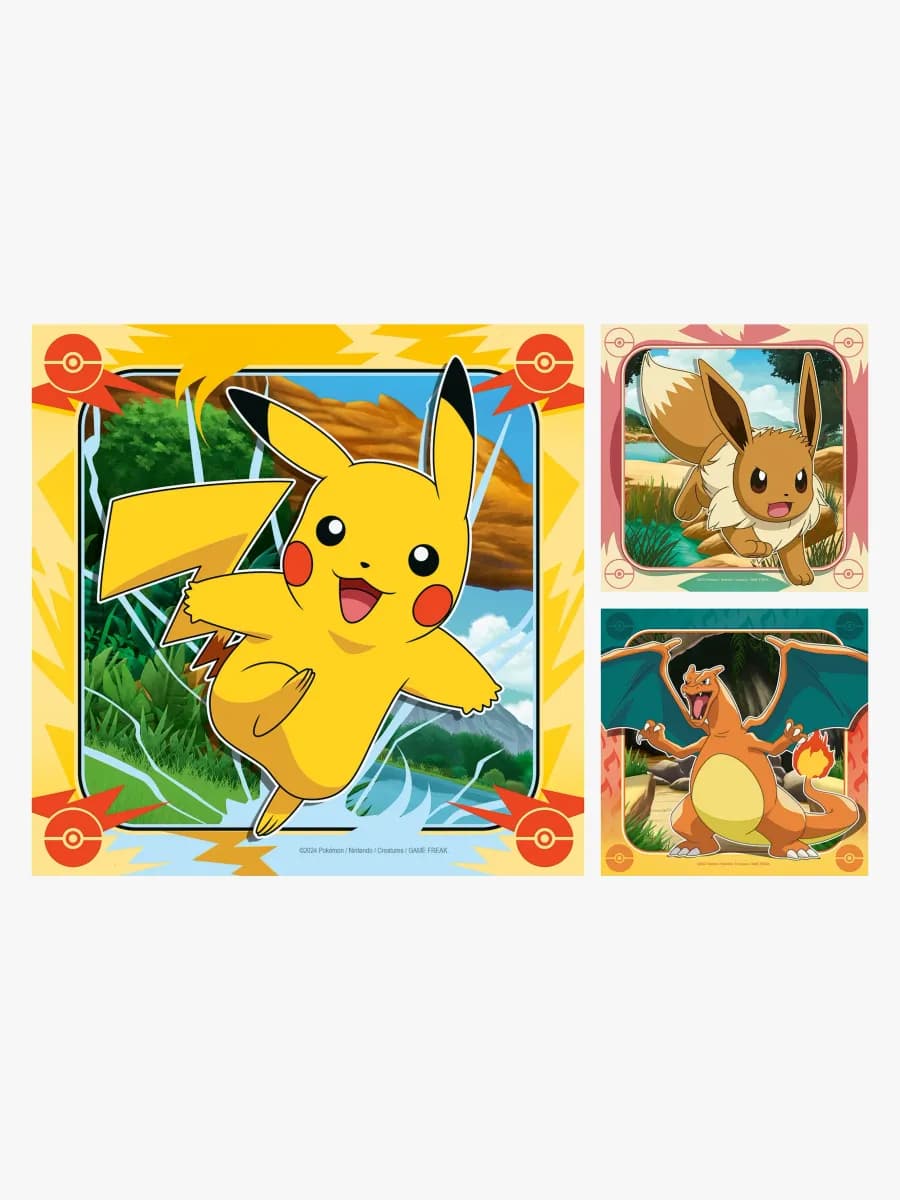 Ravensburger Pokémon Pussel 3x49 Bitar