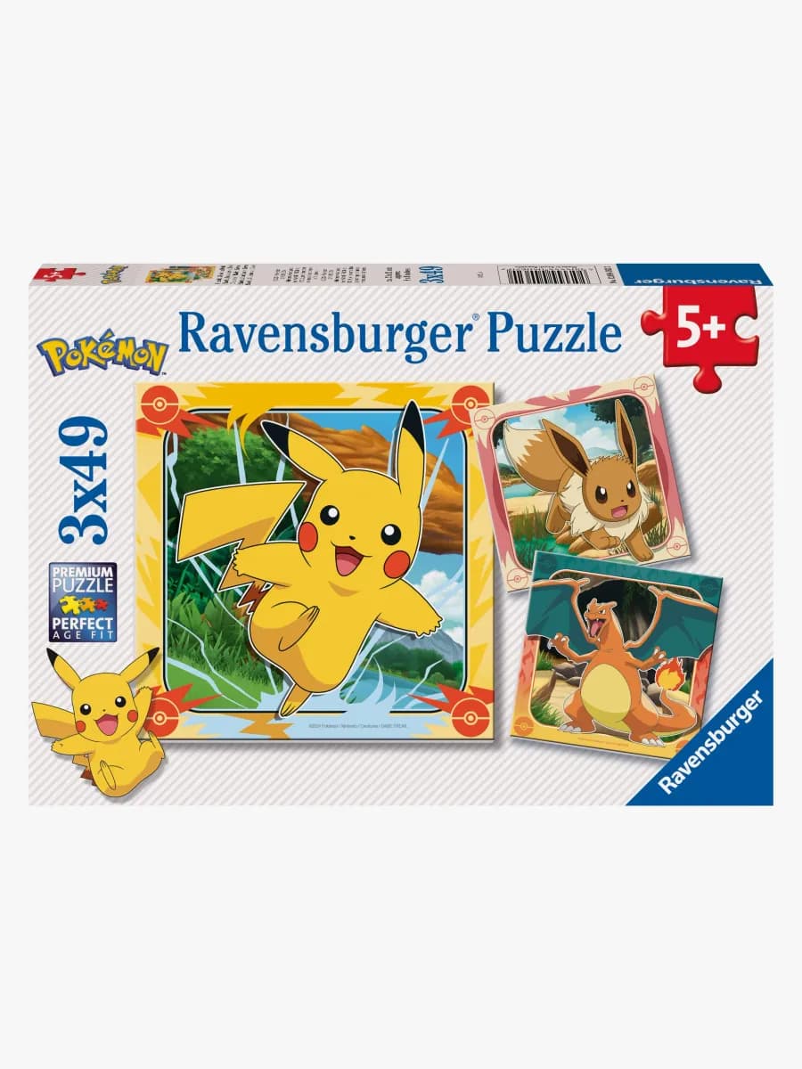 Ravensburger Pokémon Pussel 3x49 Bitar