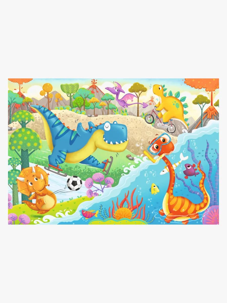 Ravensburger Pussel Dinosaurier 2x12 Bitar