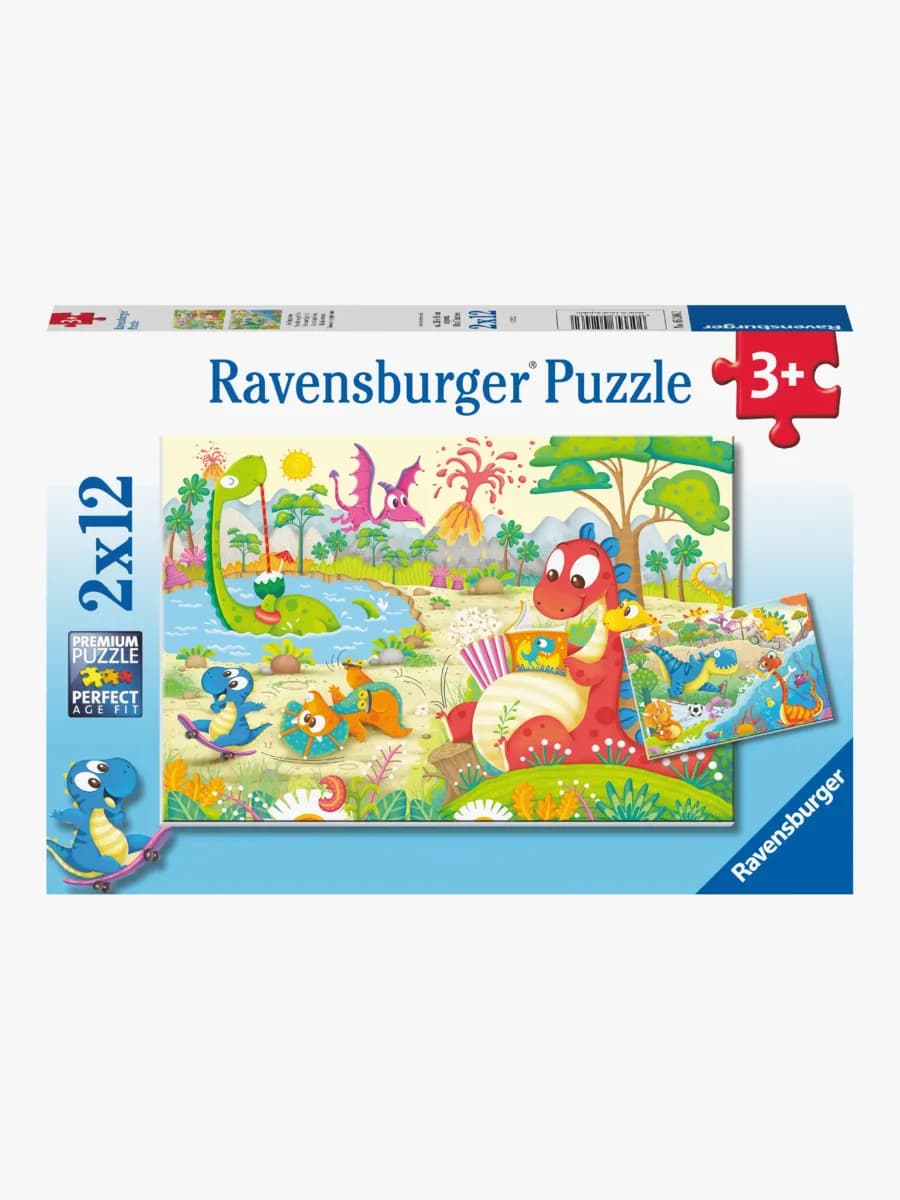 Ravensburger Pussel Dinosaurier 2x12 Bitar