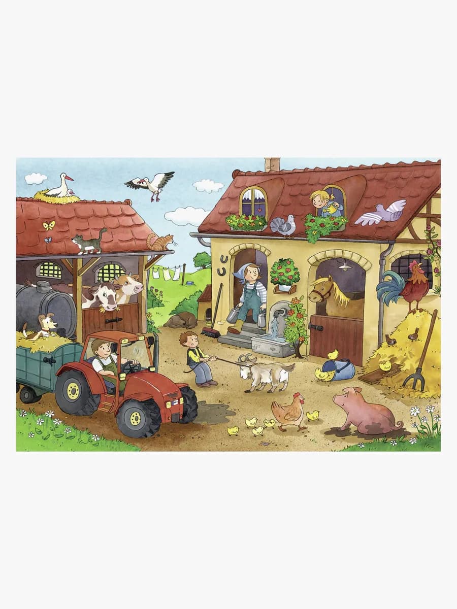 Ravensburger Pussel Farmarbete 2x12 Bitar